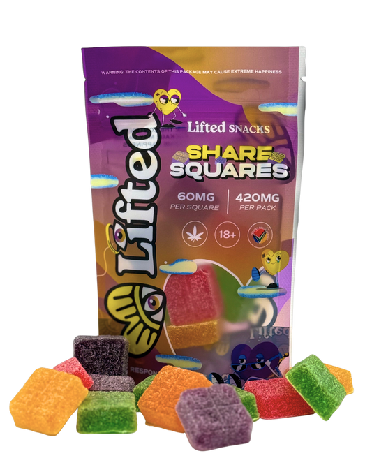 Lifted Share Square Gummies 420mg Cannafrica Claremont