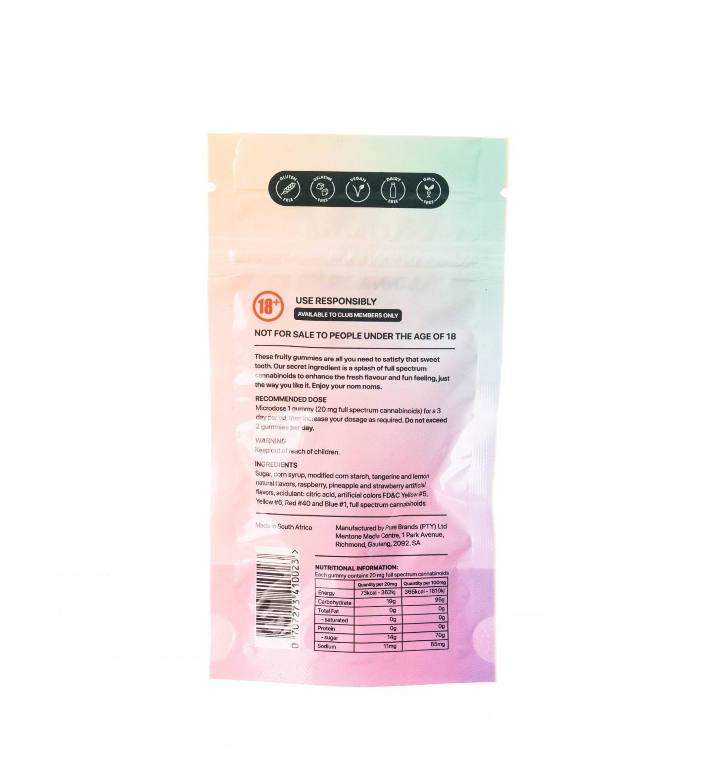 Yummy Gummies (3 pack & 5 pack) Cannafrica Claremont