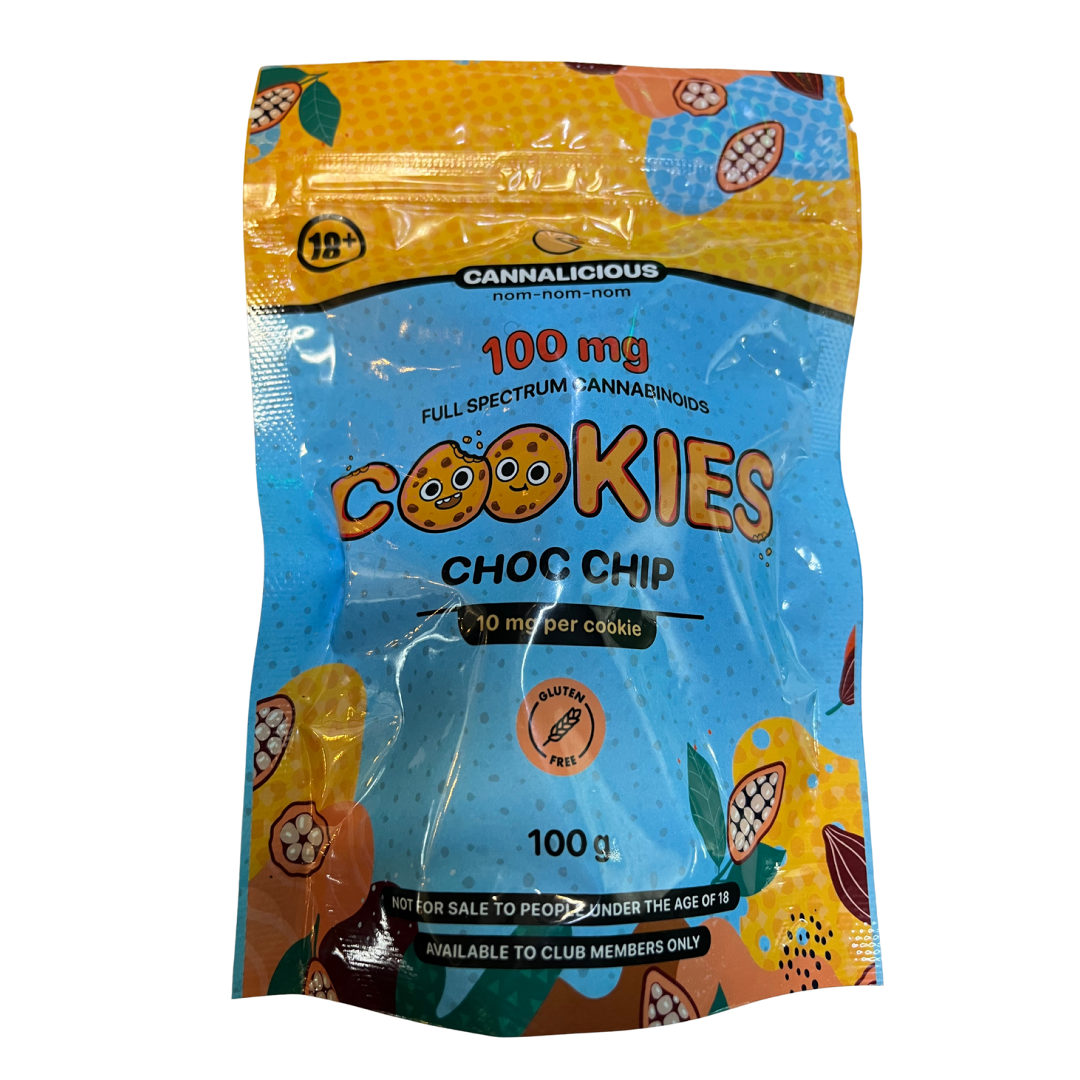 Cannalicious THC Choc Chip Cookies Cannafrica Claremont